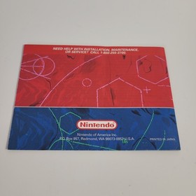 Virtual Boy Golf Instruction Booklet Manual  Authentic Original Nintendo OEM