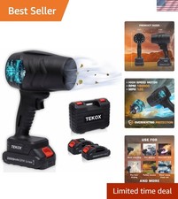 Powerful Cordless Air Duster - 2-Speed, 2 Batteries, Lightweight at 1.1 lbs