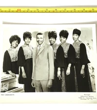 THE CARAVANS 8X10 PRESS PHOTO SOUL GOSPEL R&B MUSIC FUNK BLACK lp