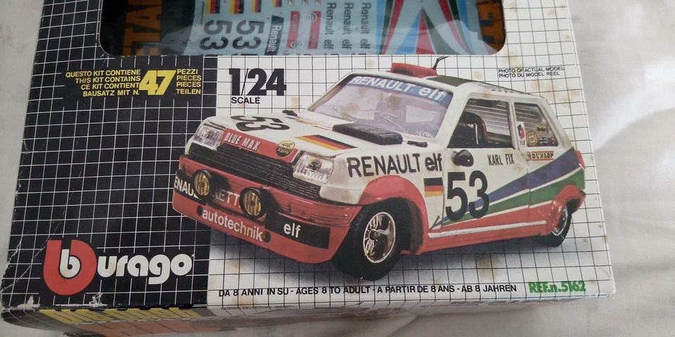 BBURAGO METAL KIT 5162 RENAULT R5 ALPINE COPPA RENAULT SCALA 1/24 - Immagine 2 di 4