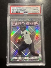 2023 Bowman U Chrome Shedeur Sanders #ER-4 U/D Early Risers PSA 10