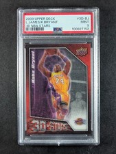 2009-10 Upper Deck JAMES/BRYANT Lenticular 3D NBA Stars #3D-BJ PSA 9