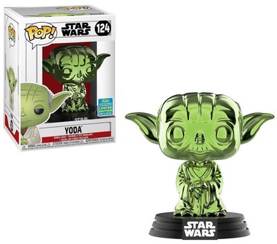 Funko POP! Star Wars Yoda Vinyl Figure #124 [Green Chrome] | eBay