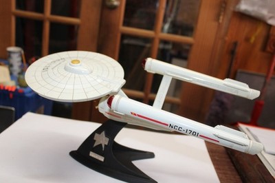 1991 FRANKLIN MINT USS ENTERPRISE STAR TREK 25TH ANNIVERSARY EDITION NCC-1701