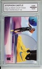 2024-25 PANINI COURT KINGS #8 STEPHON CASTLE FIRST STEPS VIOLET /49