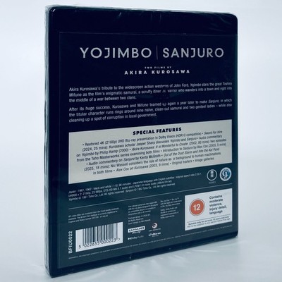 Yojimbo Sanjuro 4K Ultra HD Blu-ray Akira Kurosawa BFI British