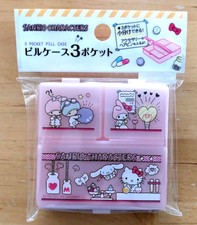 Sanrio Characters Hello Kitty My Melody 3 Pocket Pill Case W75 x H77 x D20mm