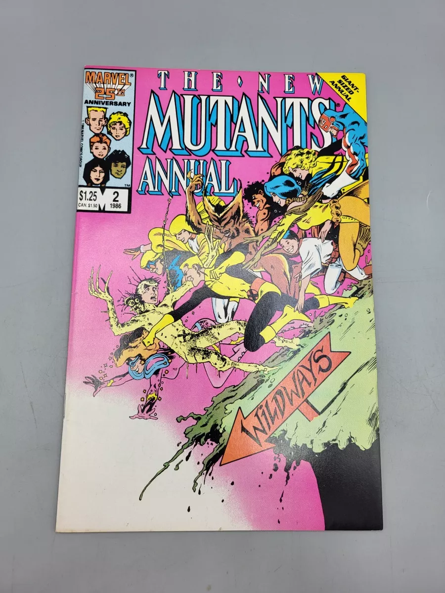 Vintage Marvel Comics The New Mutants Annual #2 Comic Book