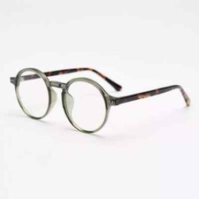 Unisex TR90 Retro Round Eyeglasses Clear Lens Full Frame Classic Glasses Frames