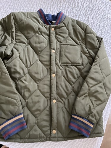 Art Class Boys Green Jacket Size XL (16) Snap Front Quilter Puffer EUC - Picture 3 of 7