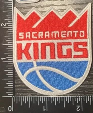SACRAMENTO KINGS IRON ON EMBROIDERED PATCH BASKETBALL 