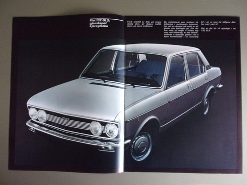 FIAT 132 GL & GLS orig 1977 Large Sales Brochure - Norwegian text for Norway - Picture 3 of 11