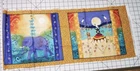 African Animals Stack Elephant & Camel Julia Cairns Panel Sewing Wall Fabric