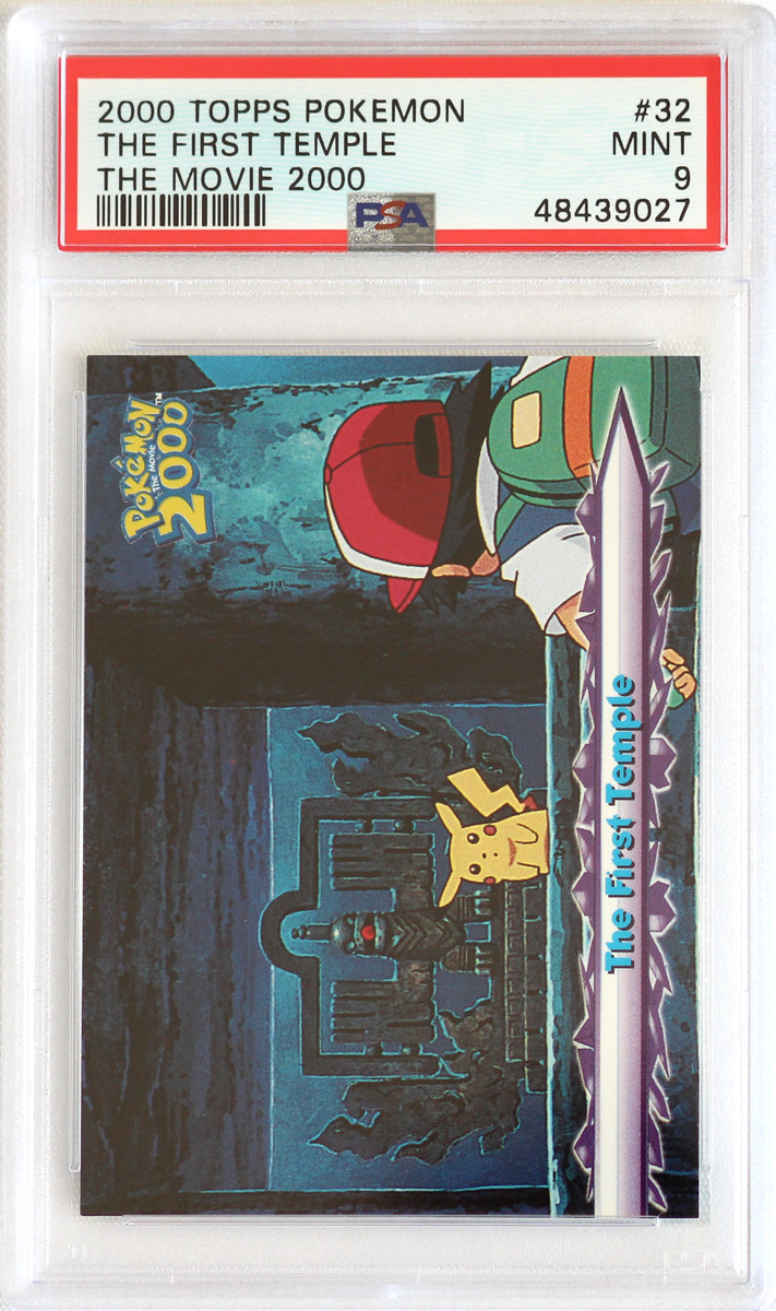2000 Topps Pokemon The Movie 2000 # 32 The First Temple PSA 9 Card MINT! Pop 1!