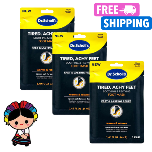 Scholl's Tired Achy Feet Soothing Reviving Foot Mask (3x