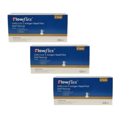 15x Covid-19 Flowflex Rapid Antigen Lateral Flow Covid 19 Home Test