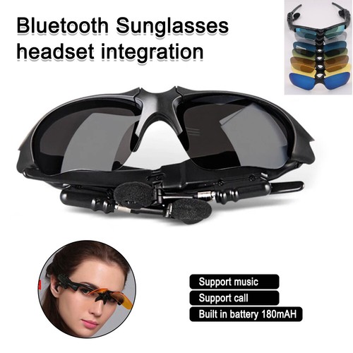 Lunettes de soleil Bluetooth 5.0 lunettes sans fil casque stéréo écouteur micro√ - Photo 11 sur 28