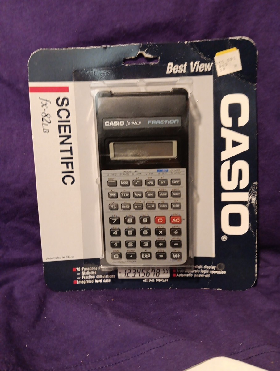 Casio Fx-82LB Fraction Scientific Calculator NEW SEALED Rare Math
