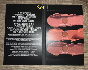 Details About Mac Lipstick Sample Velvet Teddy Mocha Hug Me Ruby Woo Mac Red Cockney