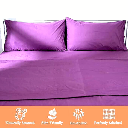 **ATELIER** SET OF 2 {KING SIZE}"DARK LAVENDAR" PILLOW CASES 400 THRD ct. (BNWT) - Picture 3 of 5