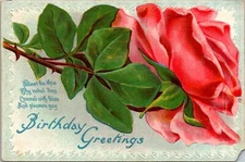 Vintage PPC - "Birthday Greetings" - F23240
