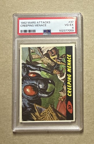 1962 Topps Mars Attacks #37 Creeping Menace — PSA 4