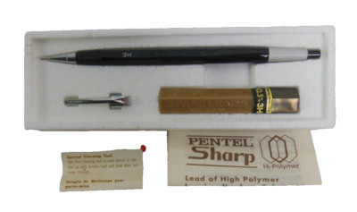Original Pentel Vintagemechanischer Bleistift Hi-Polymer ''GRAPH pencil'' 3H Japan