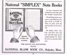 1914 Dartmouth College Aegis Page National Simplex Notebooks  Print Ad
