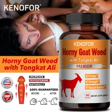 Premium Goat Weed Capsules - Energy Power Muscle Builder 60 Dietary Supplement