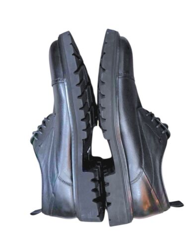 Scarpe eleganti Steve Madden Ezrah Derby da uomo in pelle nera taglia 9M nuove senza scatola - Foto 2 di 6