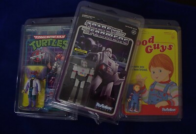 4 Super7 Reaction & VINTAGE GI Joe Star Wars Action figure PROTECTIVE CASE 9.5x6