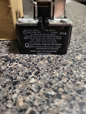 Eagle Signal Division 42M2CA120 COIL: 120VAC50/60HZ (2 available)