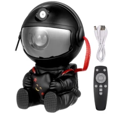 Space Star Projector Galaxy Night Light Astronaut Projector Decor Black White US