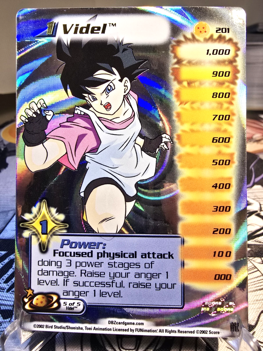 DBZ CCG DRAGON BALL Z VIDEL LV1 #201 LIMITED HI-TECH FOIL WORLD