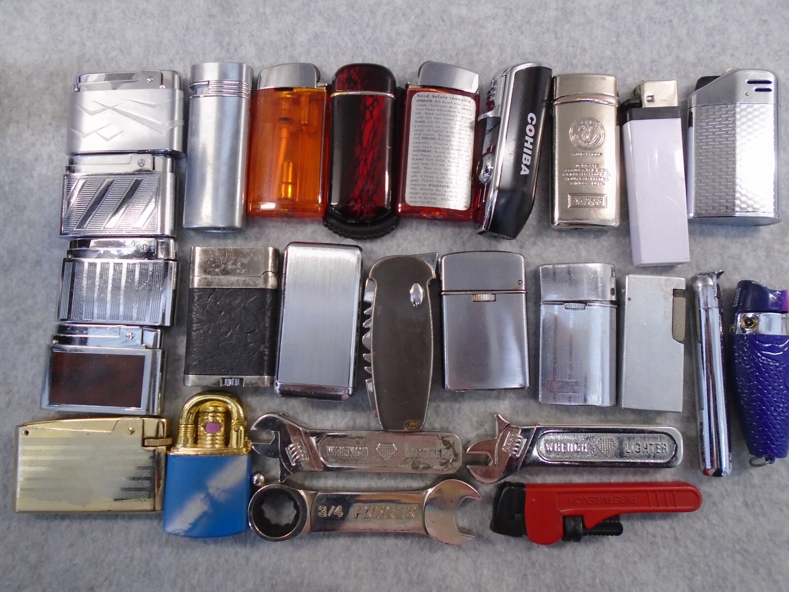 Vintage Lot of 26 Butane Gas advertising lighters Repair or Refurb Nice Variety eBay
