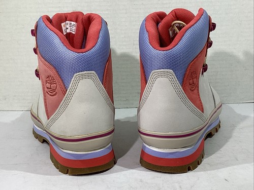 Timberland Women’s Size 7 EU 38 Euro Hiker White Pastel WP Nubuck Boots AJ-346 - Picture 6 of 9