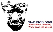The Wolf Man Face Game Graphic Die Cut decal sticker Car Truck Boat Window 22"