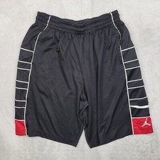 Jordan Shorts Boys XL Black Red Jogger Basketball Jumpman Elastic DriFit Y2K Kid