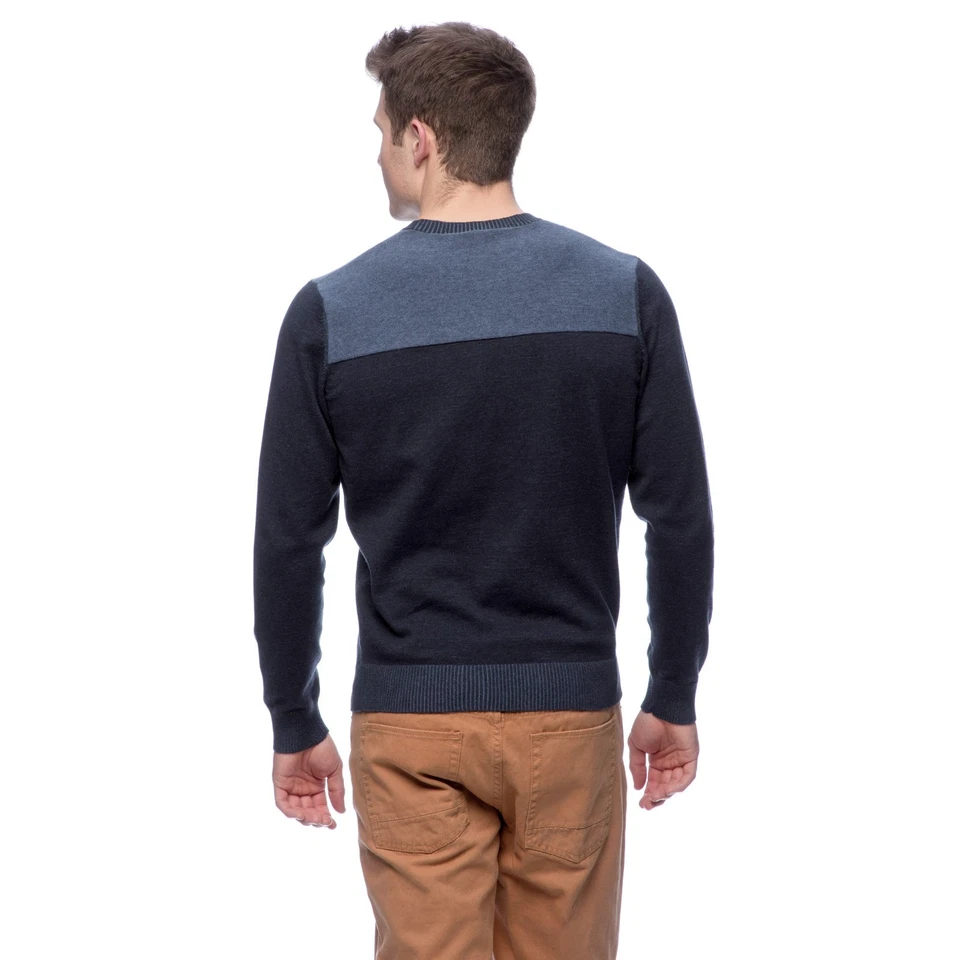 NUEVO Suéter Sudador Cullen C89MEN Azul Marino Combo M Trenzado Algodón Manga Larga F143200 Foto 2 de 4