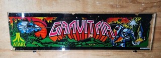 GRAVITAR Atari Glass Arcade Game Marquee Original