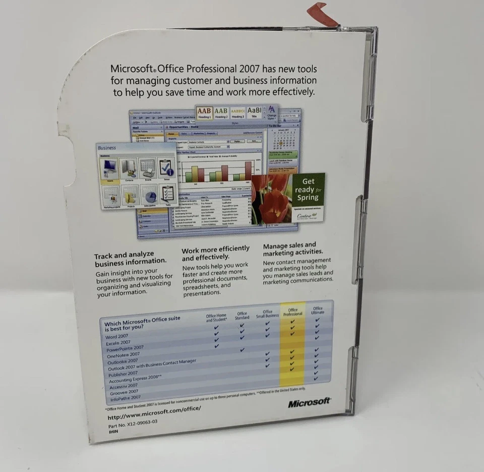 Microsoft Office Project Visio Professional Outlook Sharepoint Designer 2007 - Image 4 of 4