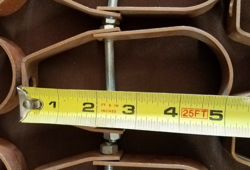 19 Appendiabiti per fessura B-Line 2" CT, tubo in rame B3104 CT 2 - Foto 6 di 8