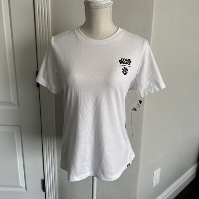 NEW ELEMENT BABY YODA/THE CHILD T-SHIRT WOMEN S SIZE M STAR WARS WHITE
