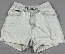 Vintage 90s Lee Denim Shorts Womens 8P USA Made Mom Jean Distressed