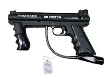 FOR PARTS VALVE LEAK Black Tippmann Model 98 Paintball Gun No Barrel Feed Port A