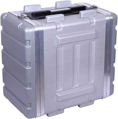 Crossrock Stackable 6 Units Rack Case For Mobile Recording Studio, 19.25'' Depht