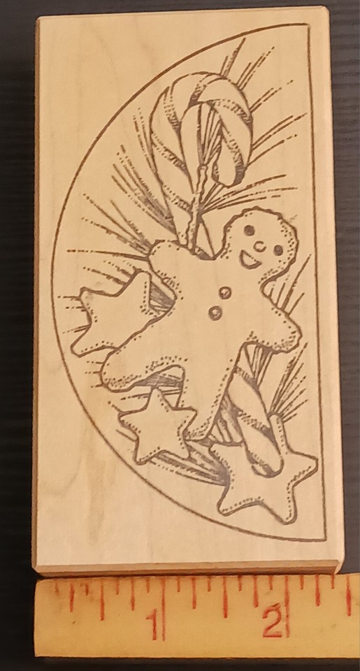 Gingerbread Rubber Stamp Toomuchfun Kate Damell Christmas Recipe