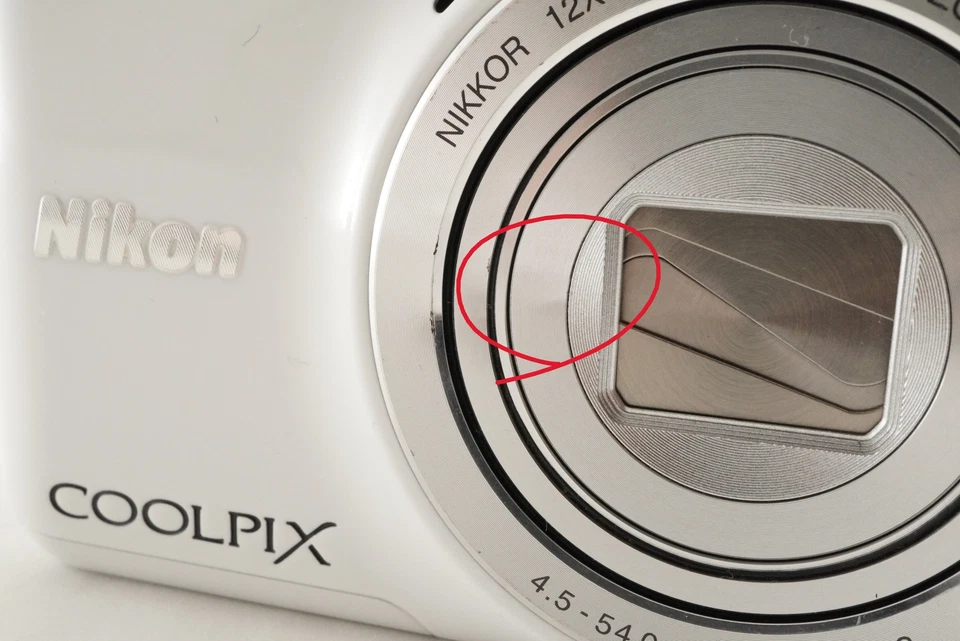 Cámara digital Nikon COOLPIX S6600 blanca con tarjeta SDHC de 4 GB de Japón #1847 Foto 4 de 4