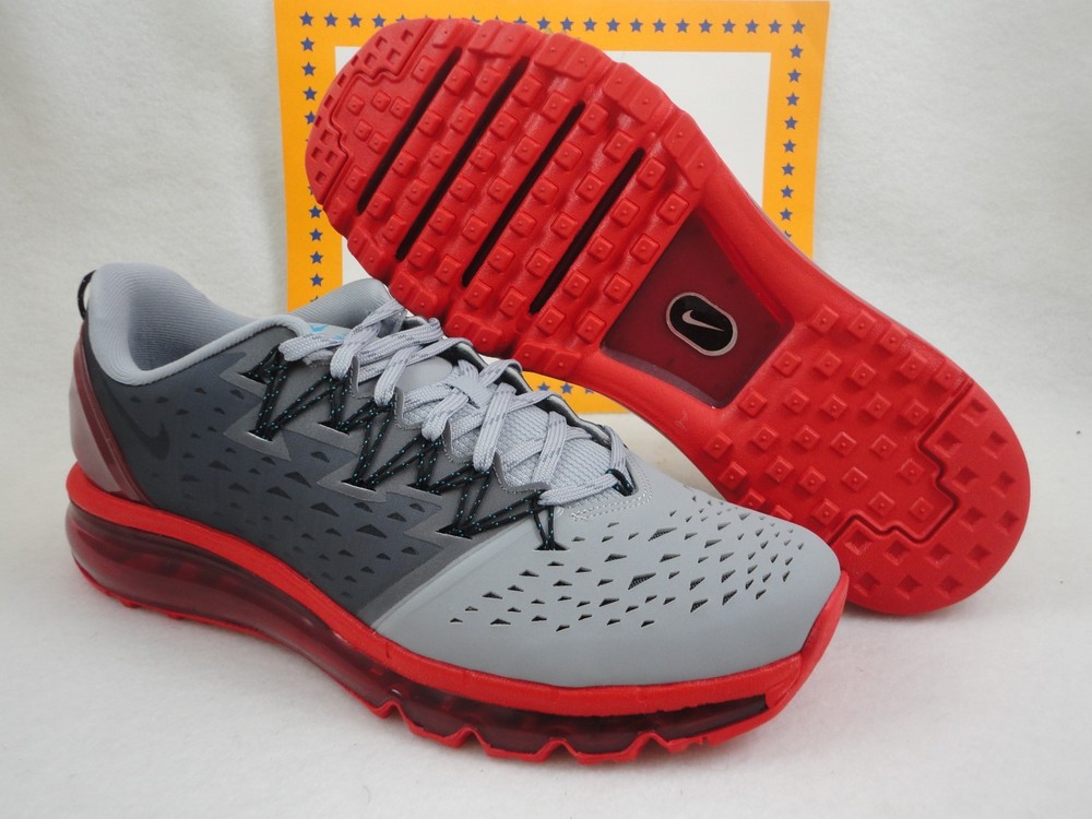 Nike Air Max Pacfly Wolf Grey University Red Size 8.5 Running Shoes