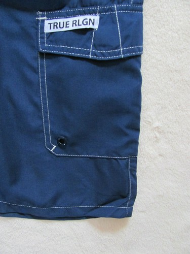 True Religion Cargo Swim Shorts/Trunks- Navy Blue-Little Boy's Size 5 - NWT $49 - Picture 5 of 9